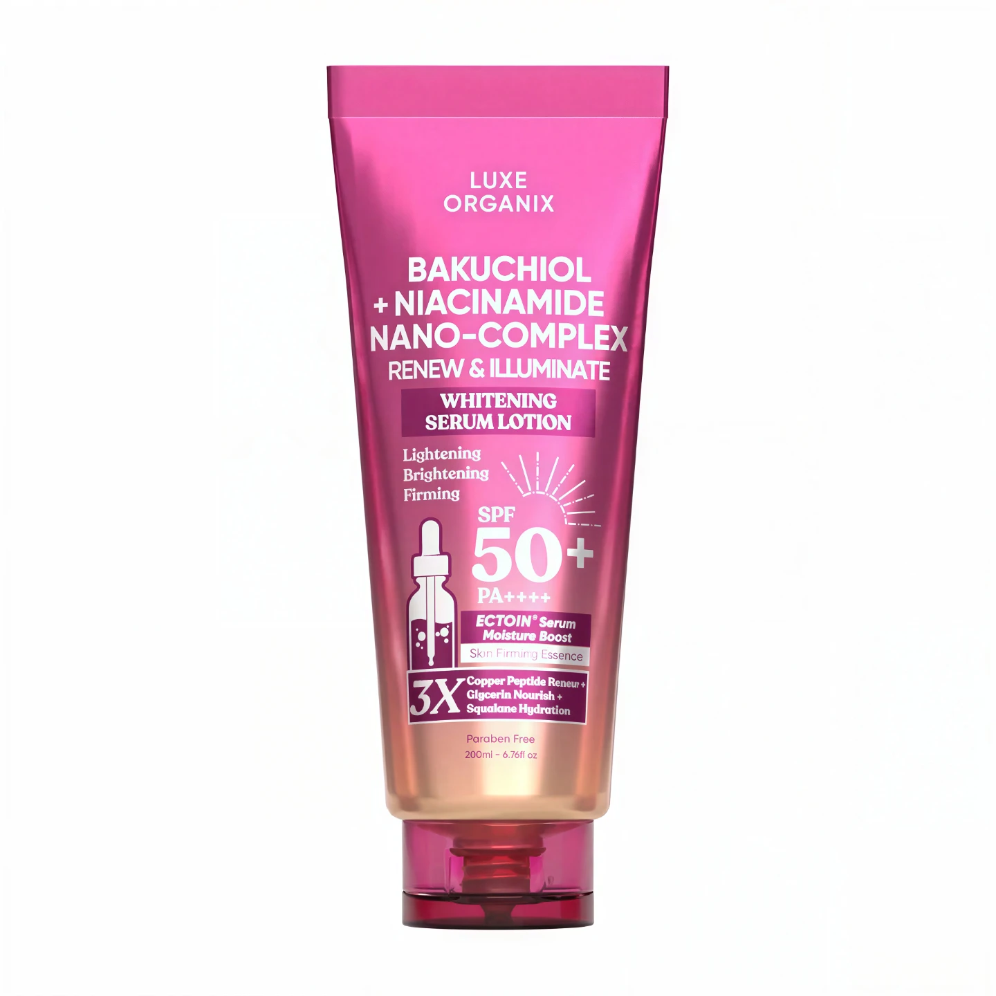 Bakuchiol + Niacinamide Nano-Complex Serum Lotion SPF 50 200ml - photo 2