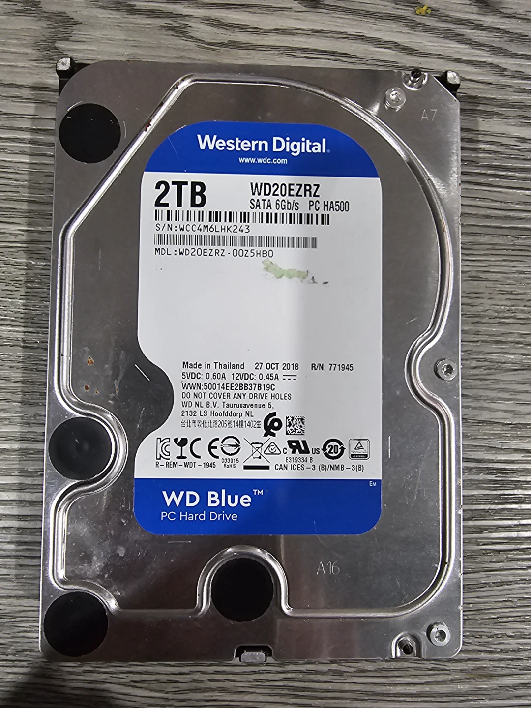 Western Digital WD Blue 2TB Desktop Hard Drive
