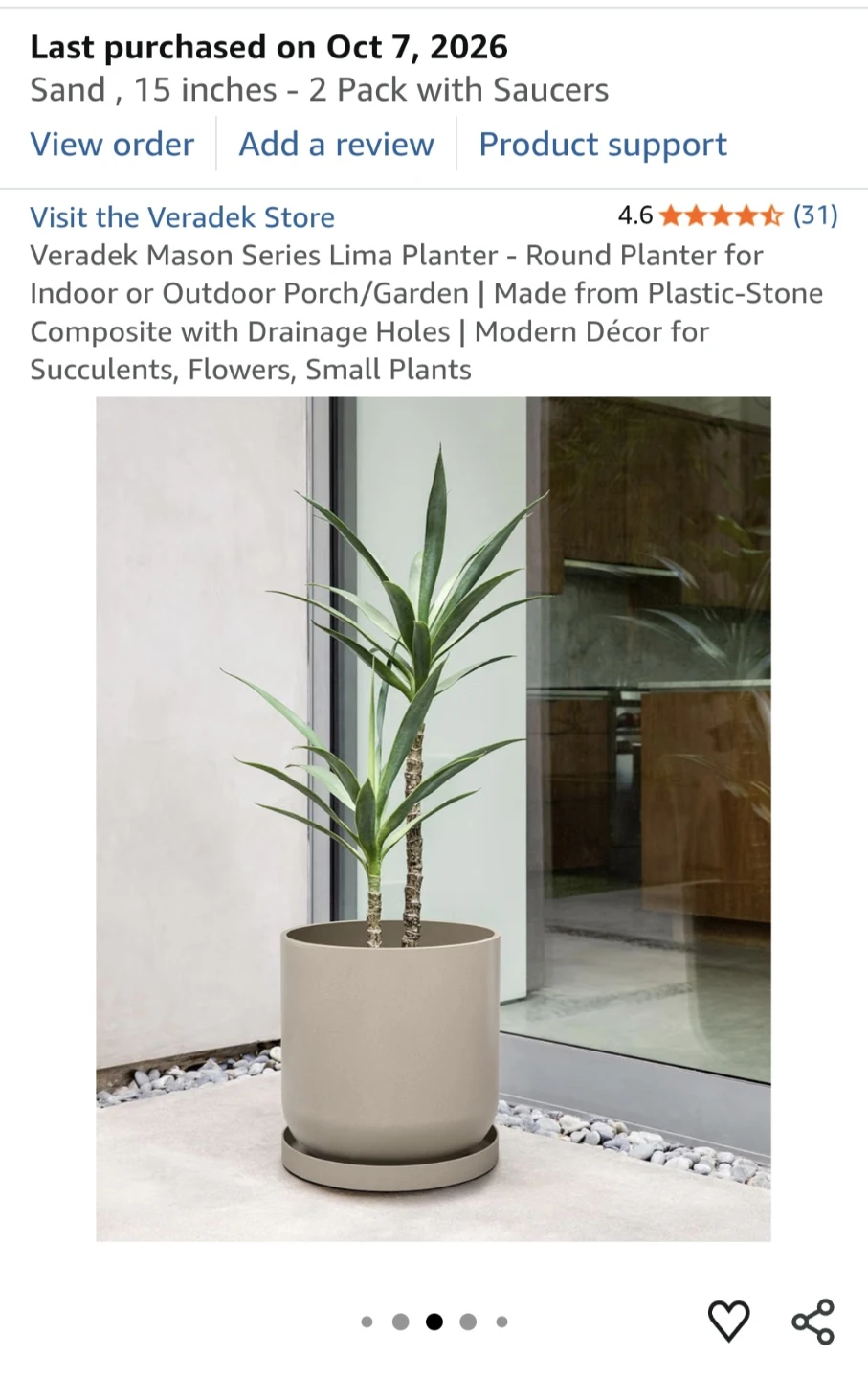 Veradek Mason Series Lima Planters - 15 inch