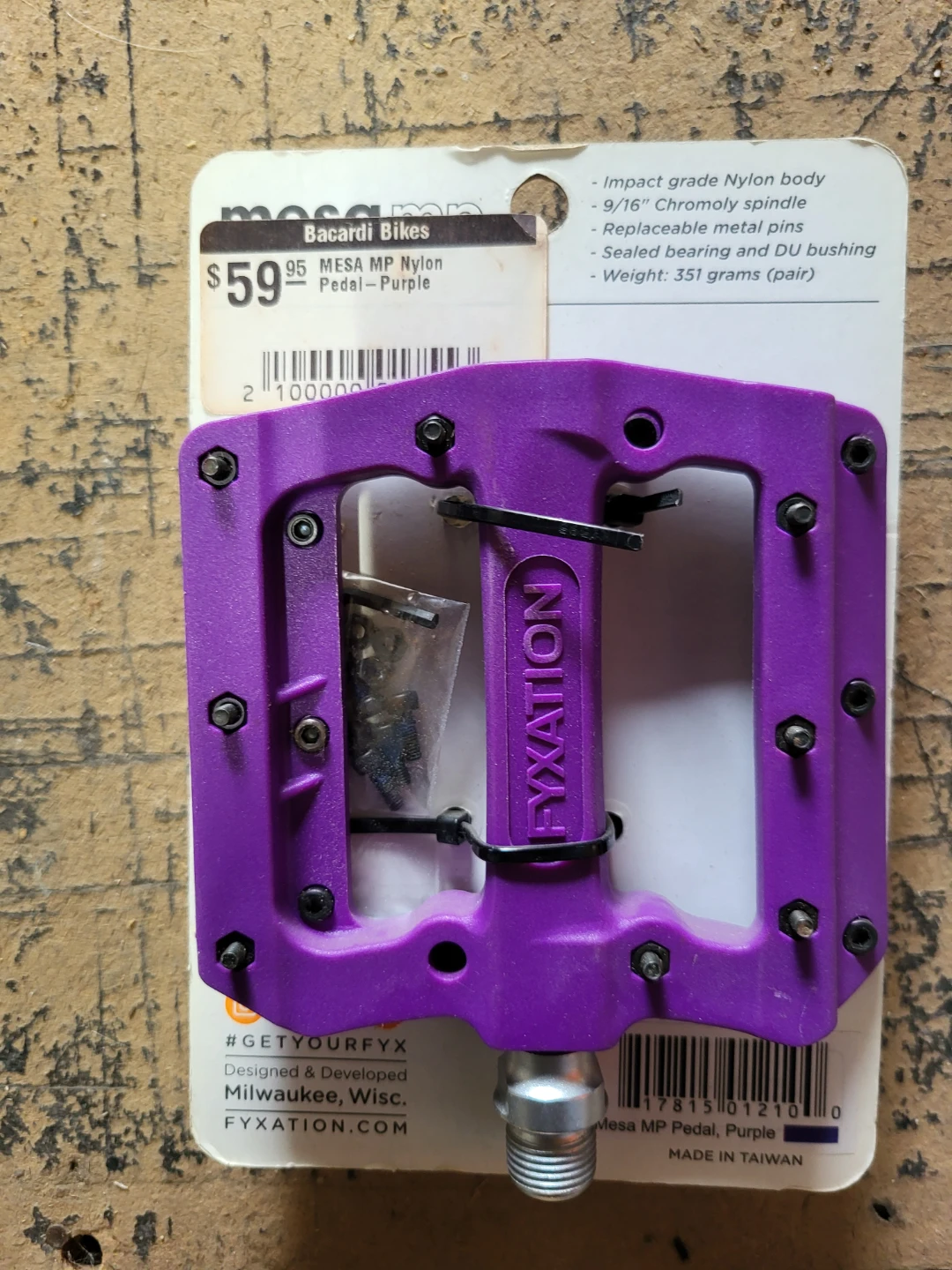 Fyxation Mesa MP Nylon Pedals - Purple - photo 2