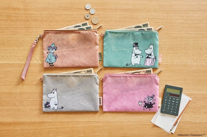 Set of 4 Moomin Zippered Pouches