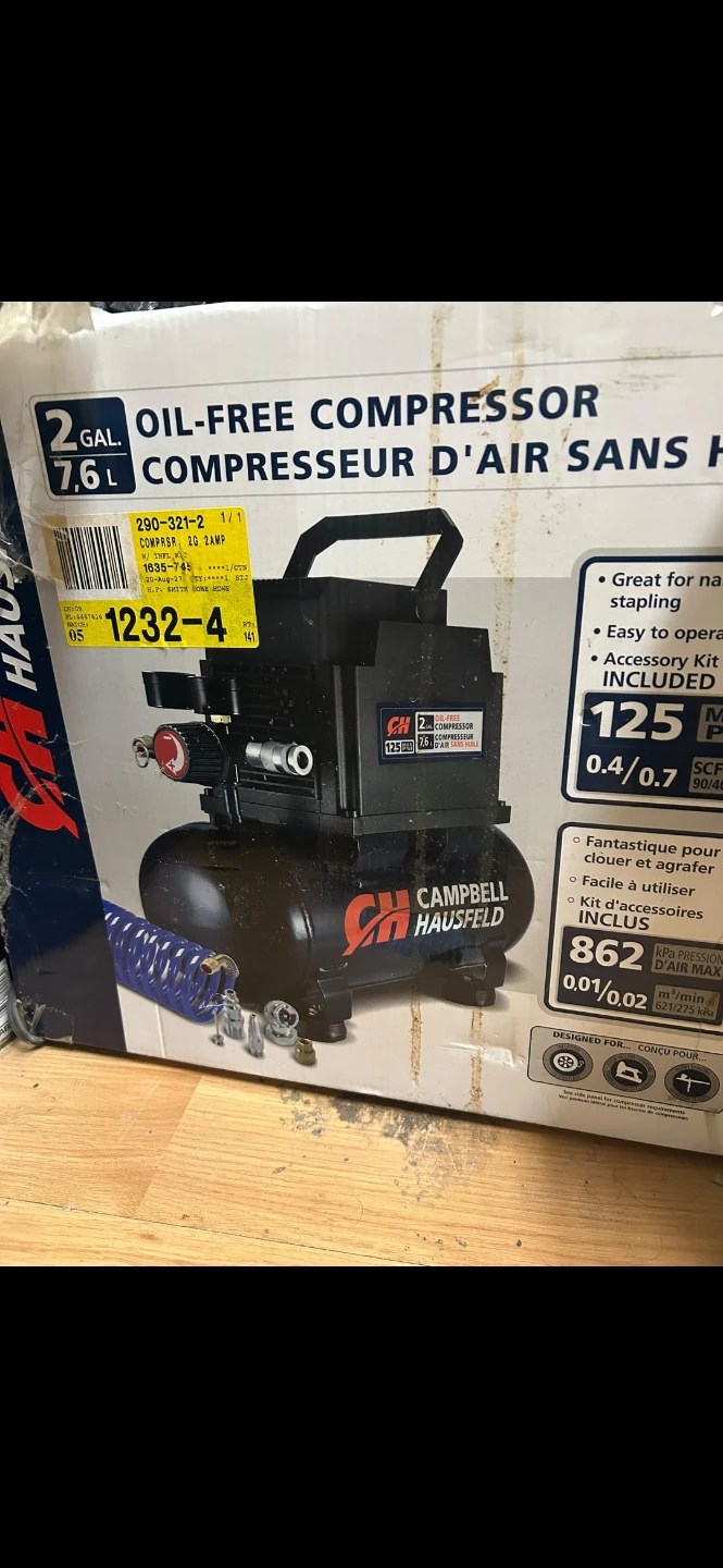 Campbell Hausfeld 2 Gallon Oil-Free Air Compressor