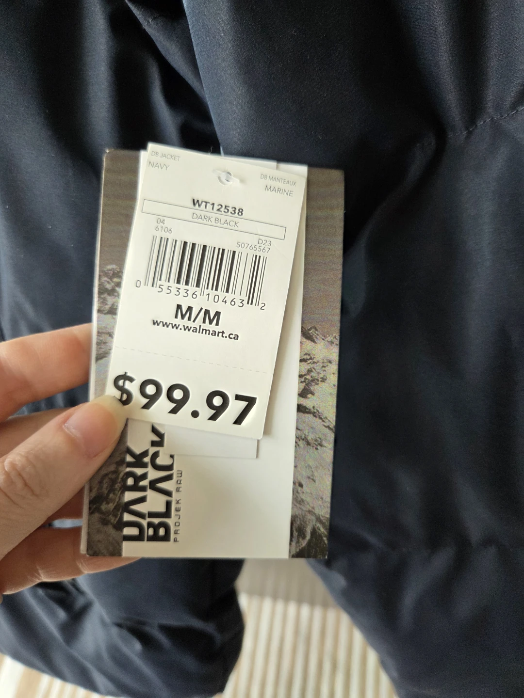 Mens Navy Puffer Jacket - Size Medium - photo 3