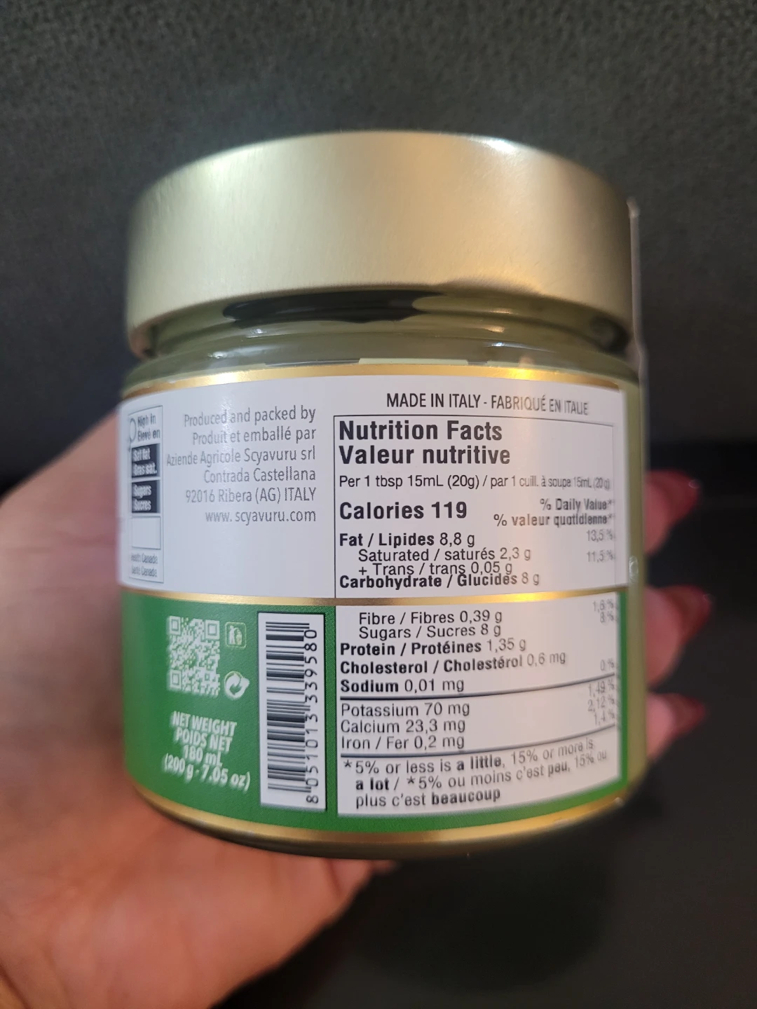 Scyavuru Crunchy Pistachio Spread 200g - photo 2