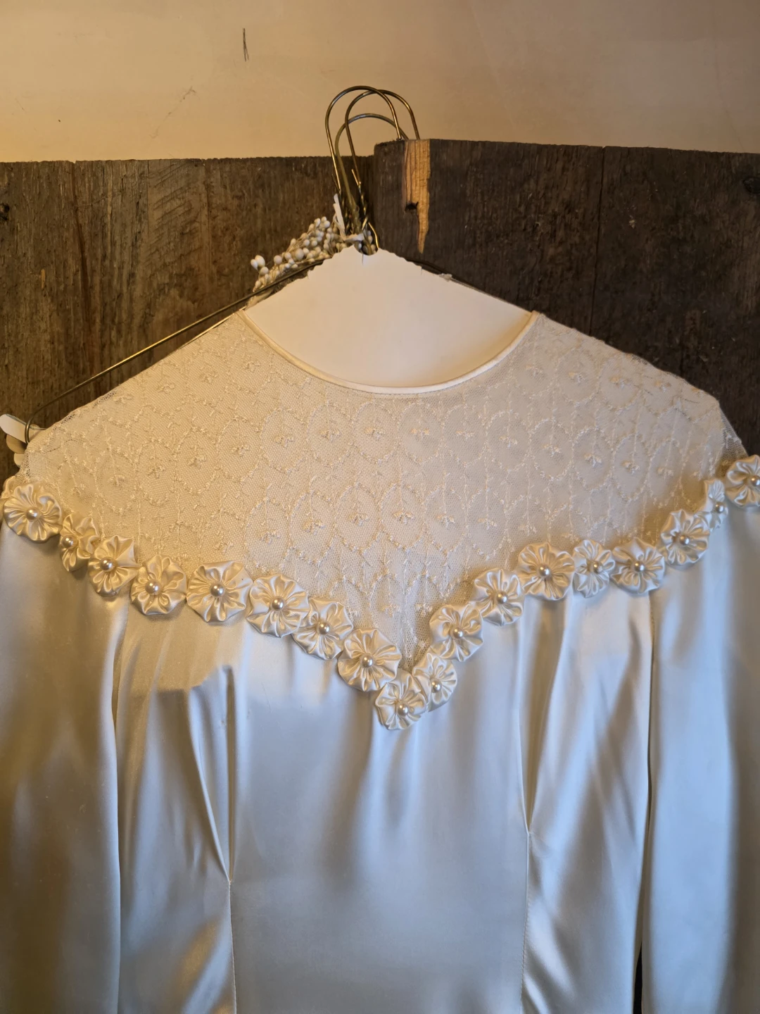 Vintage Wedding Dress with Veil 1949 - photo 5