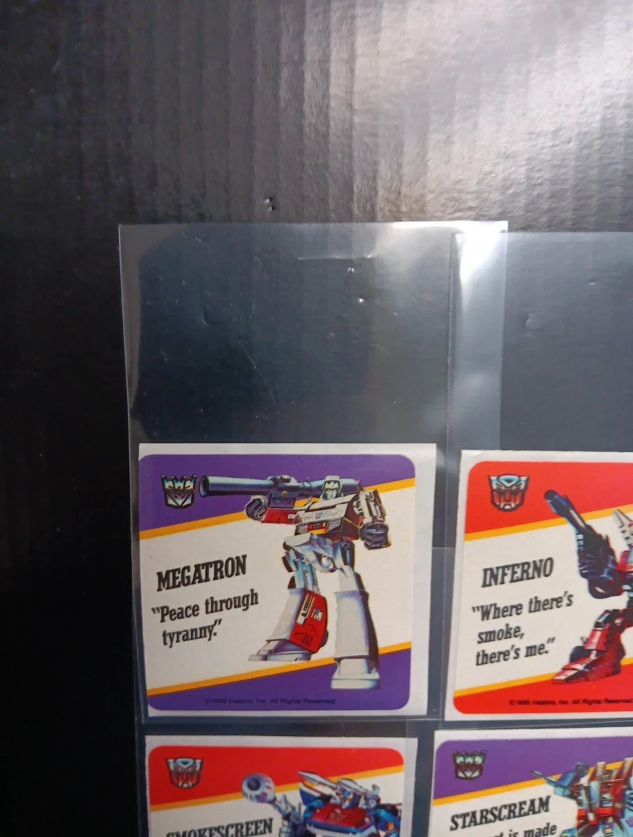 Vintage 1985 Transformers Hasbro Stickers - photo 2