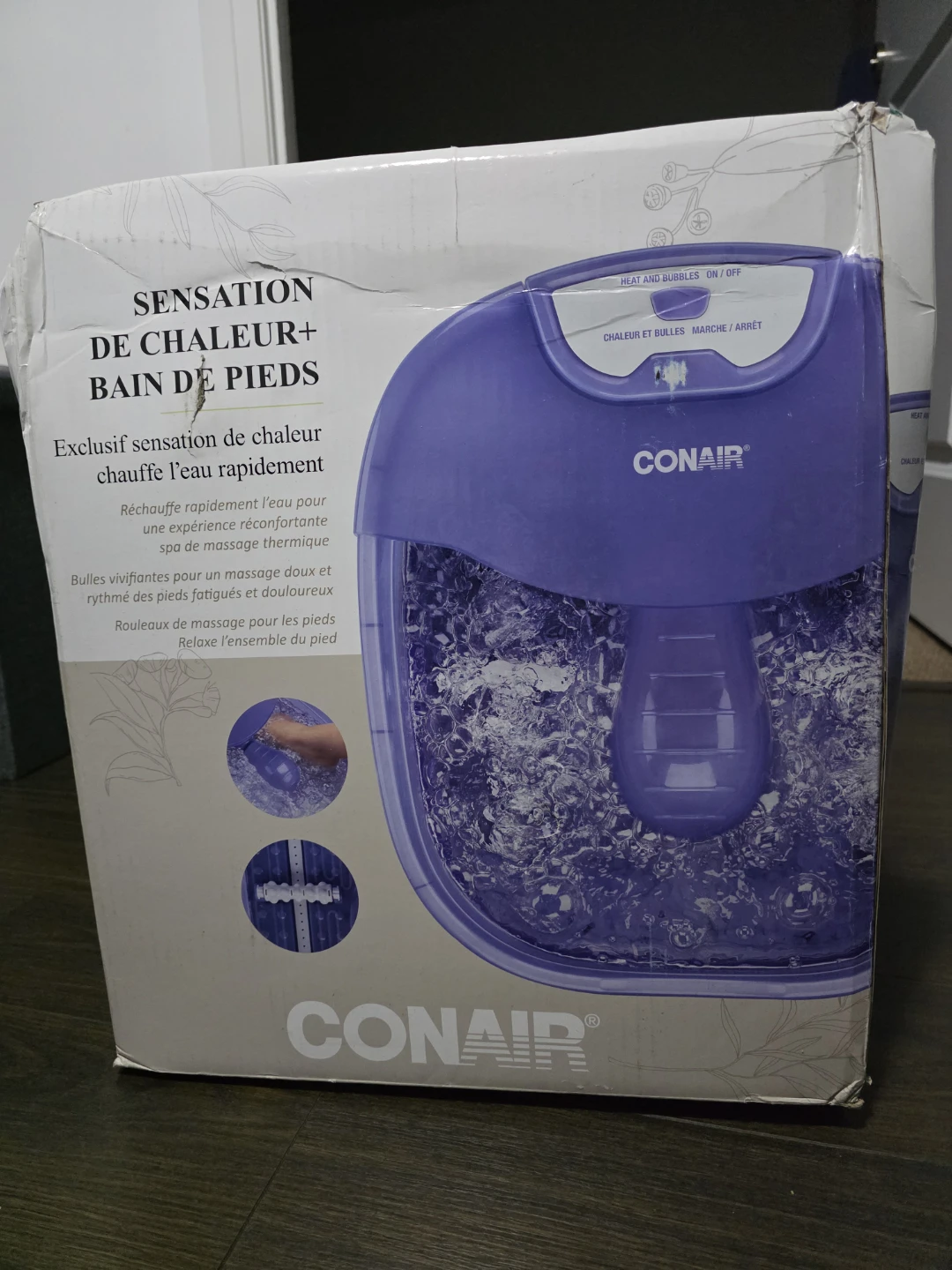 Conair Heat Sense+ Foot Spa - photo 2