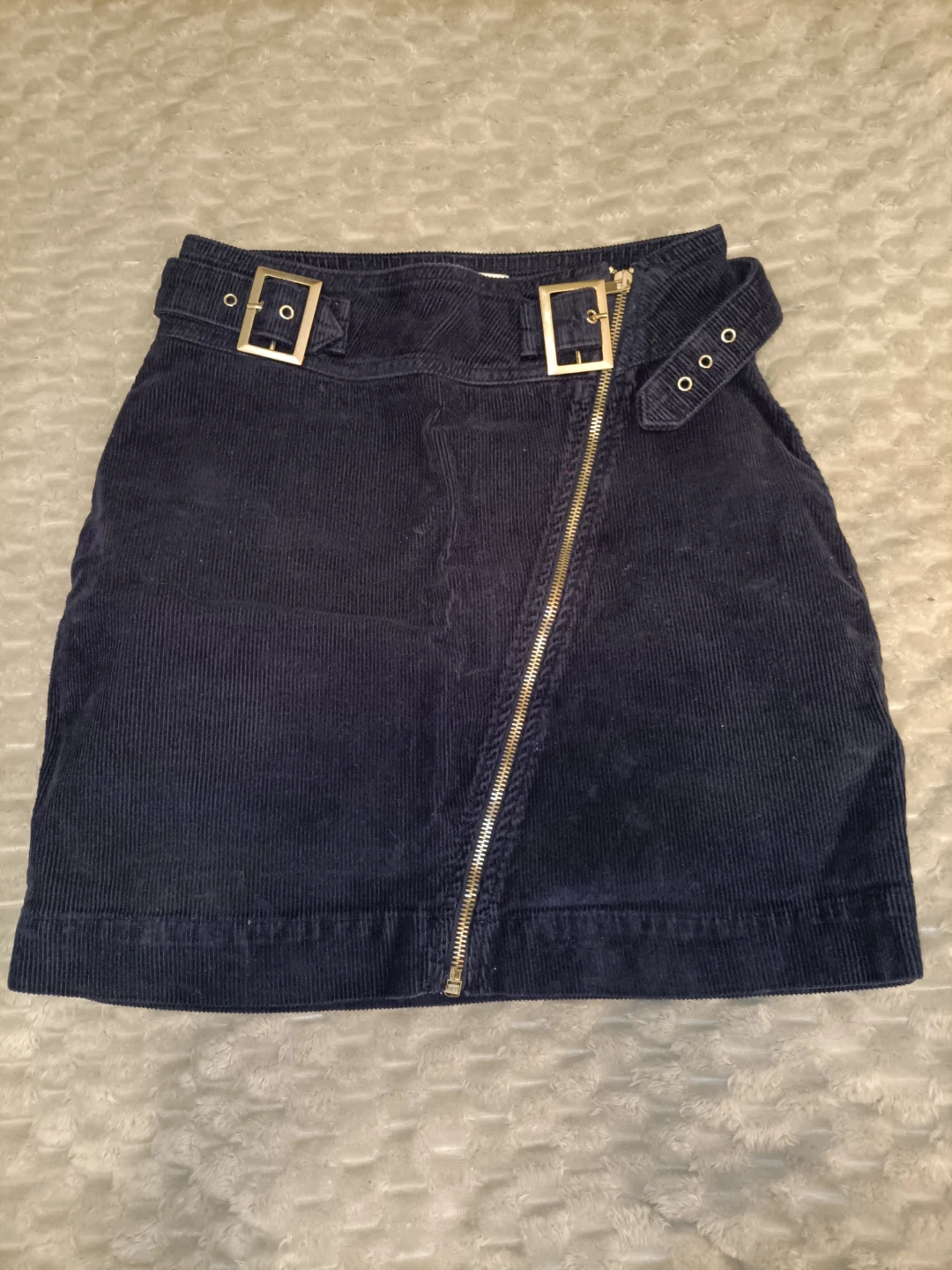 Urban Outfitters Navy Corduroy Mini Skirt