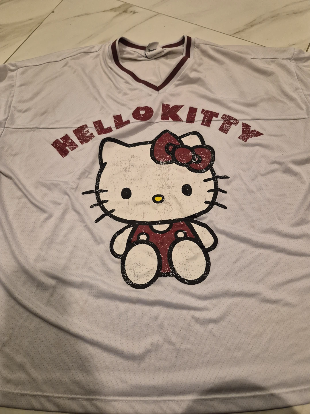 Hello Kitty White Mesh Jersey
