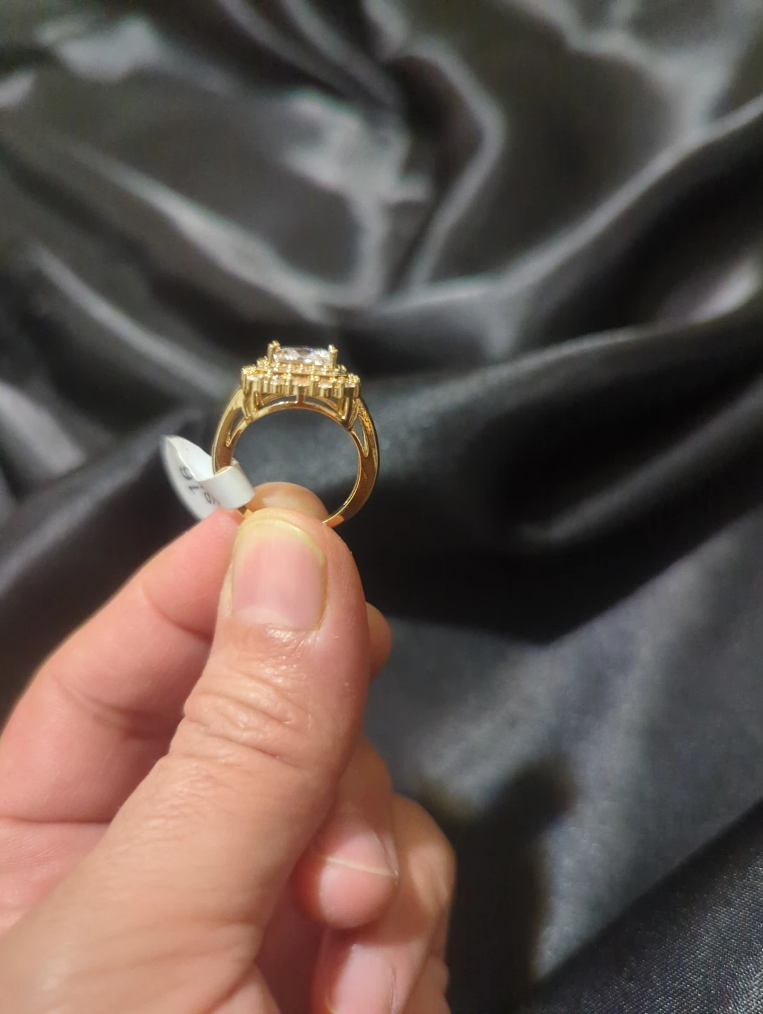 Gold-Tone Fashion Ring Size 16 - photo 2
