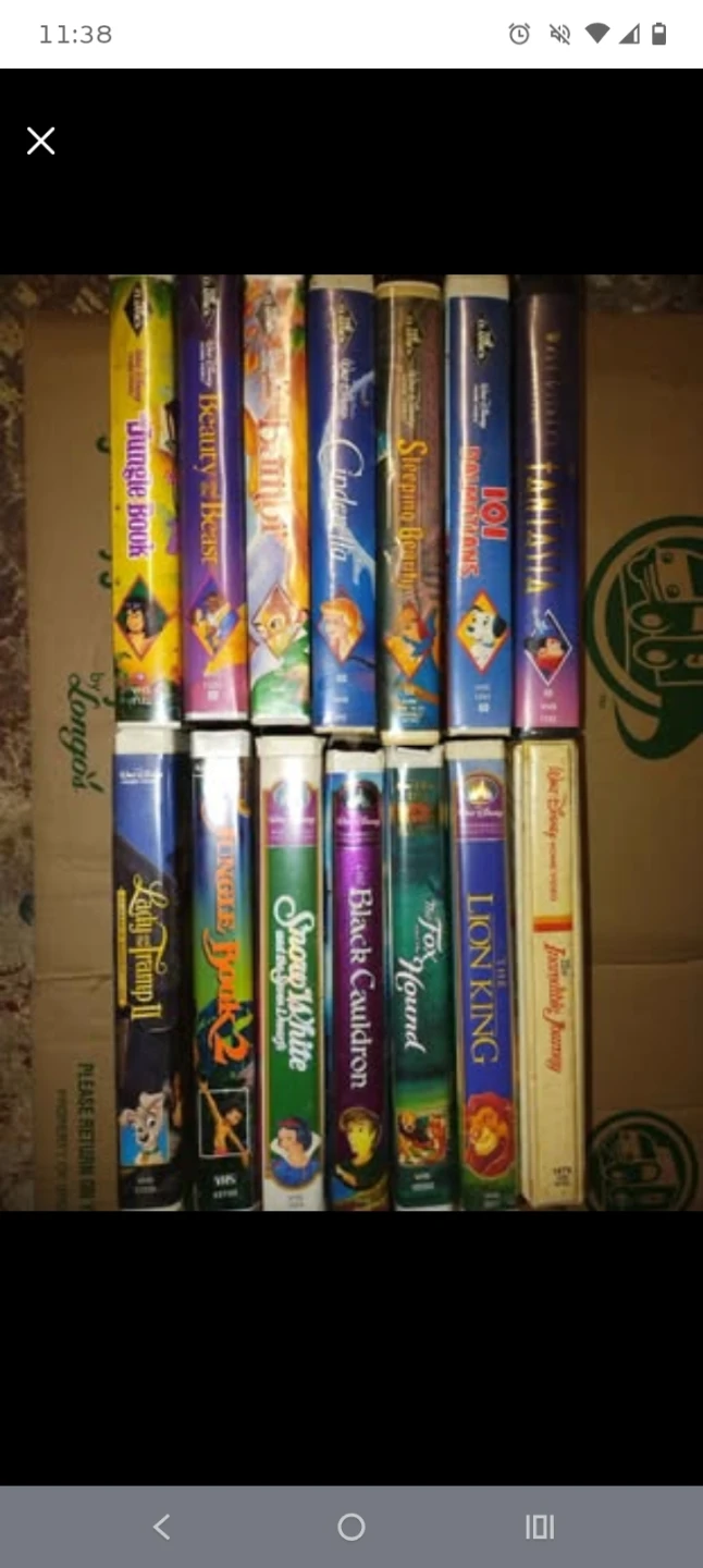 Set of 14 Disney VHS Tapes