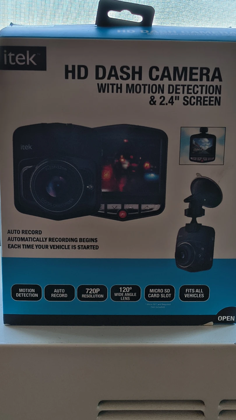 itek HD Dash Camera with 2.4-inch Screen