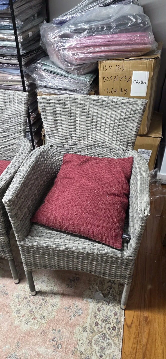Rodeo H Wicker Patio Chairs