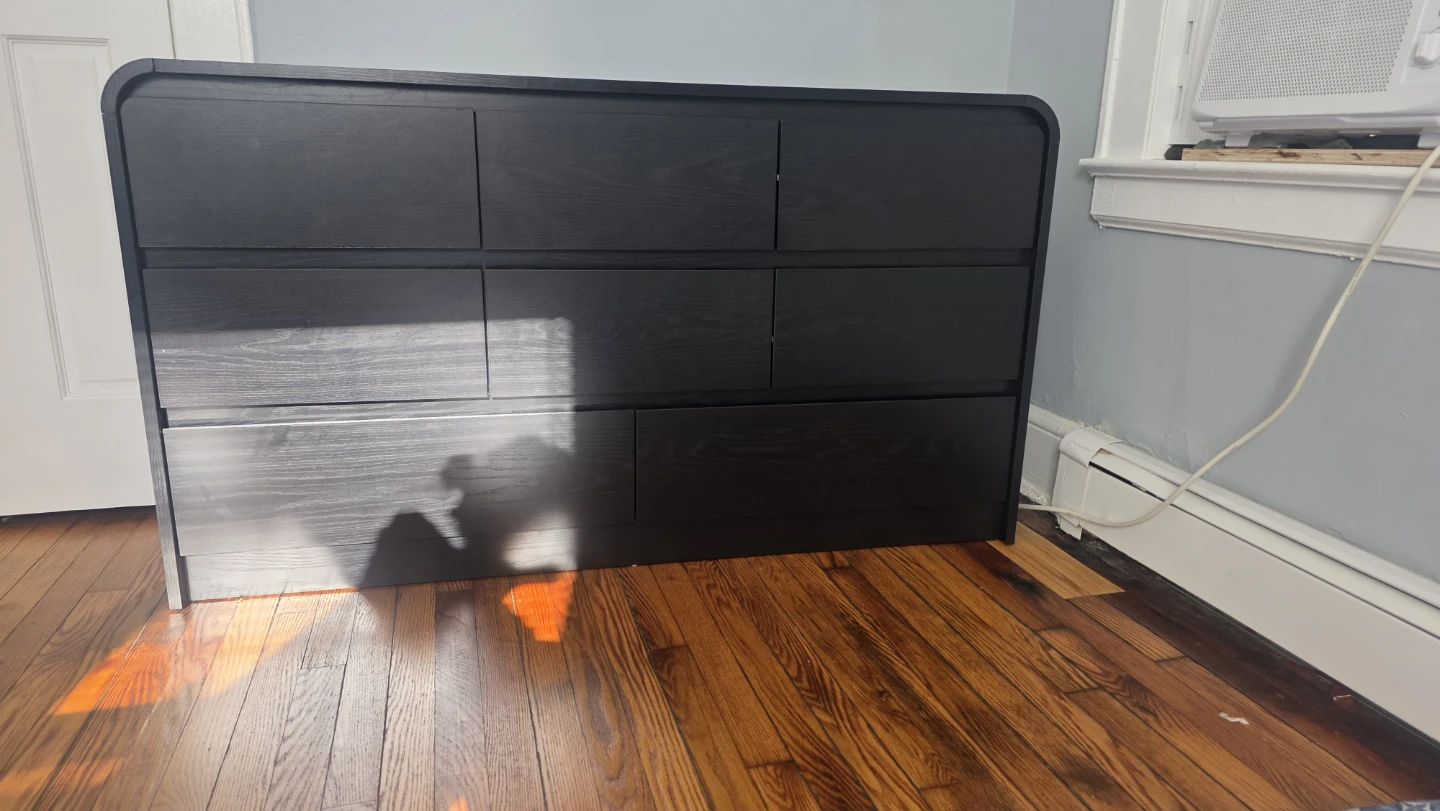 Black 7-Drawer Dresser - photo 2