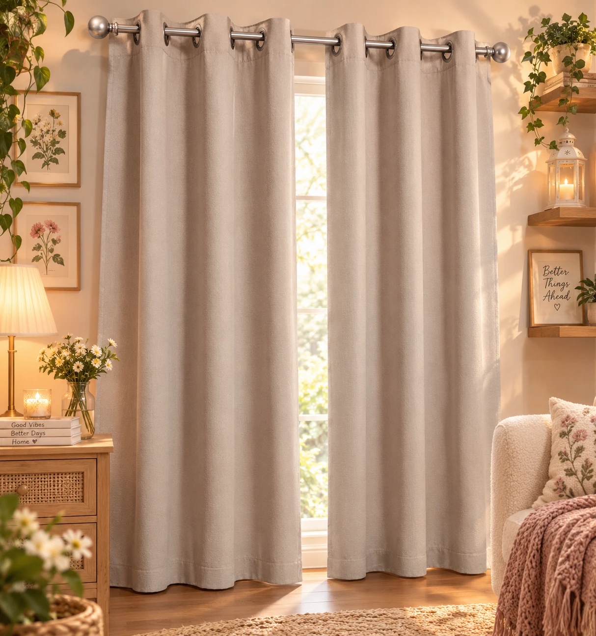 🪟Elegant Grommet Window Curtains 51" long x 42" wide🪟 - photo 2
