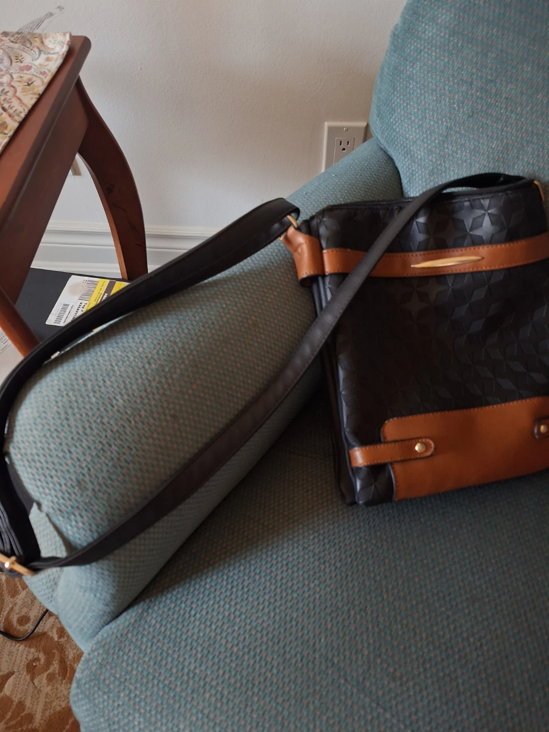 Black and Brown Crossbody Handbag - photo 2