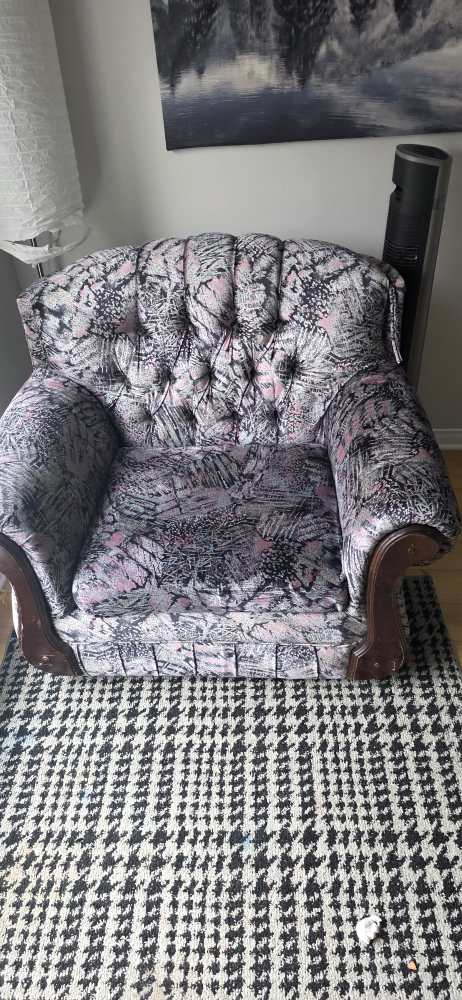 Vintage Patterned Armchair
