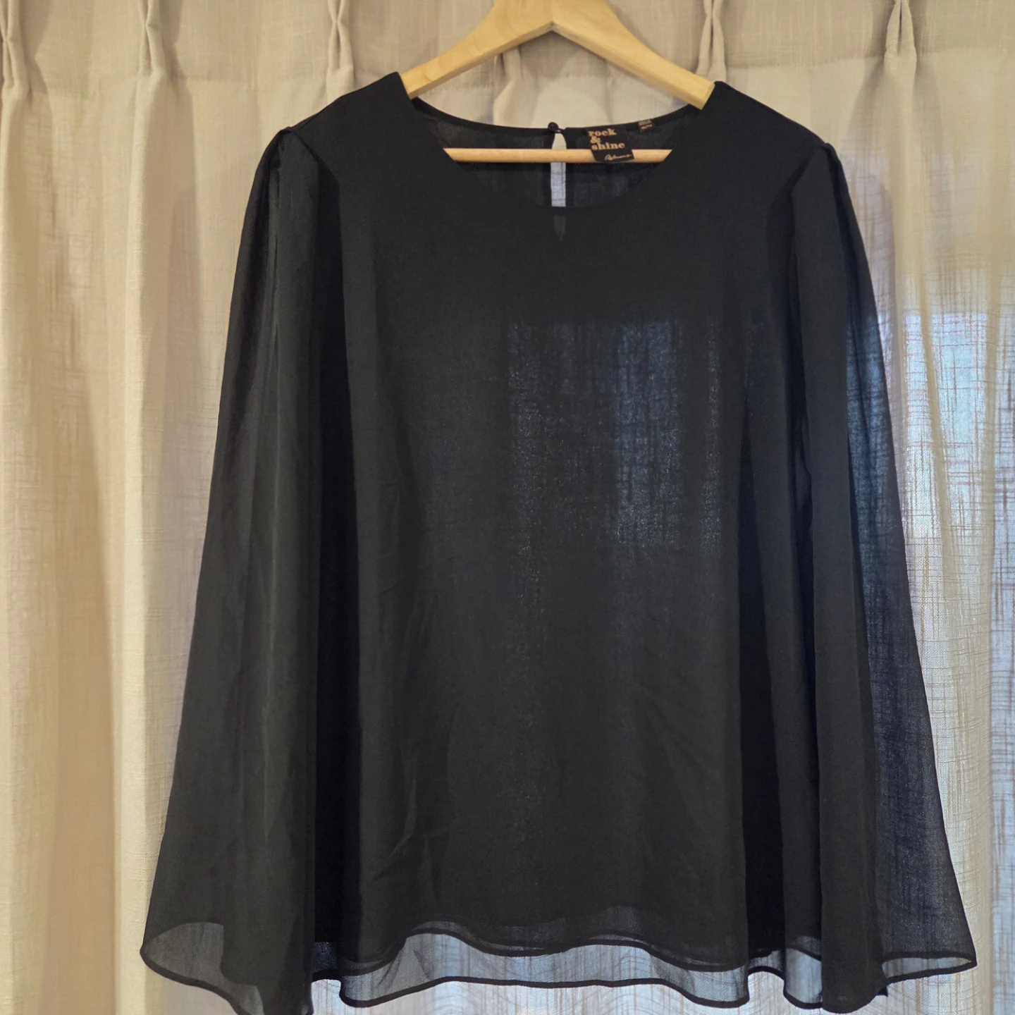 Black Sheer Blouse