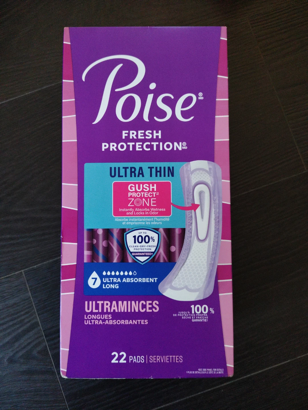 New! Poise Ultra Thin Long Pads - 22 Count