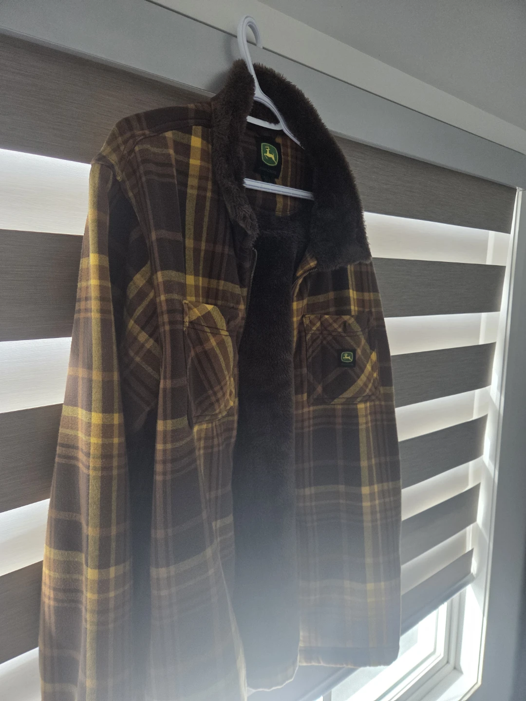John Deere Plaid Fleece-Lined Jacket - photo 3