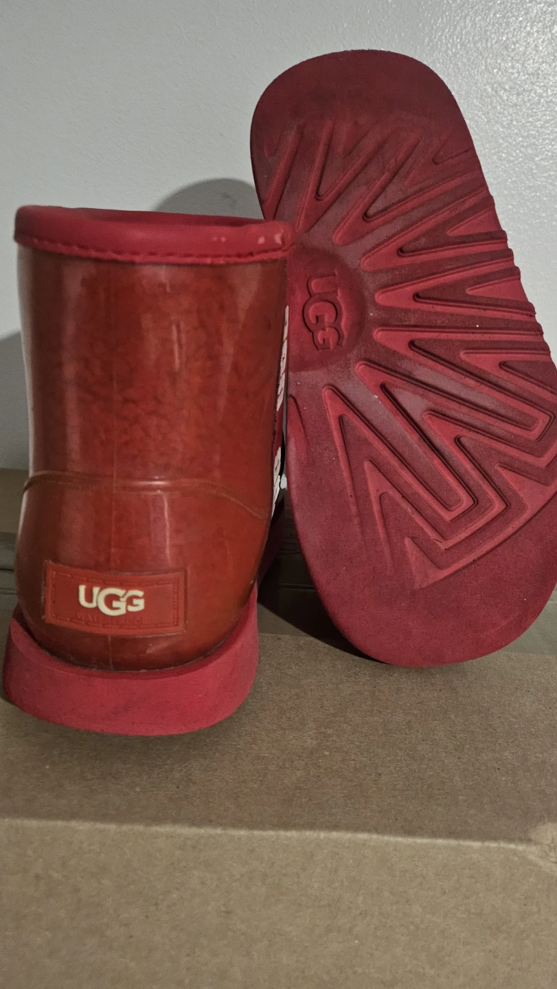 UGG Kids Red Waterproof Boots Size 2 - photo 4