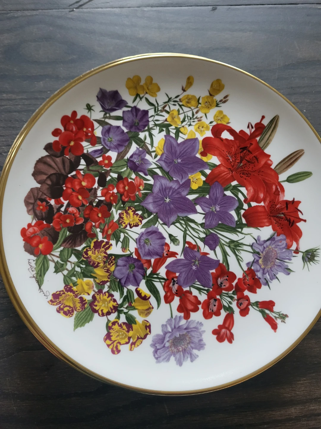 Leslie Greenwood Floral Plates - photo 4
