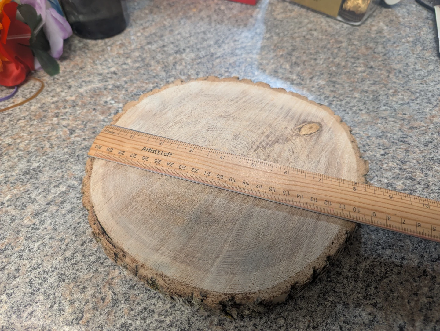 Natural Wood Slice Decorative Display - photo 2