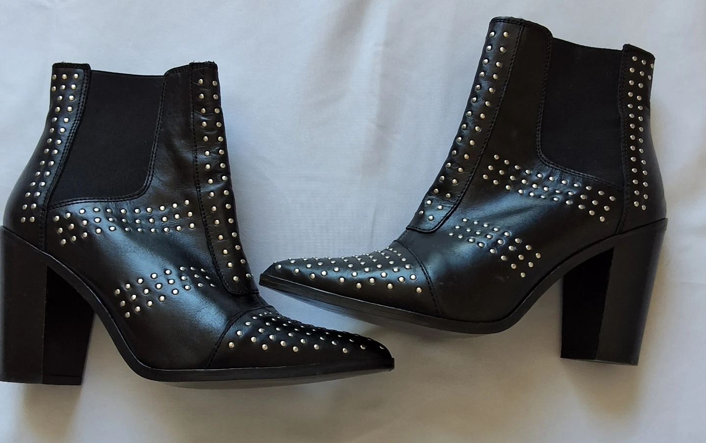 Topshop black studded boots - photo 4