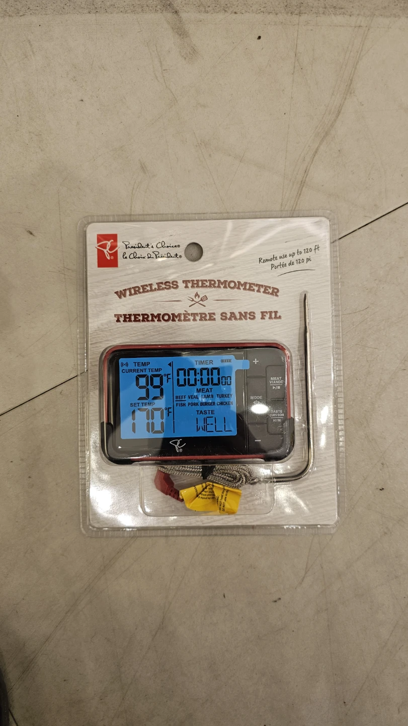 New President's Choice Wireless Thermometer