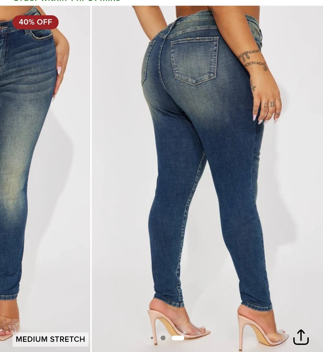 Fashion Nova Medium Stretch Jeans