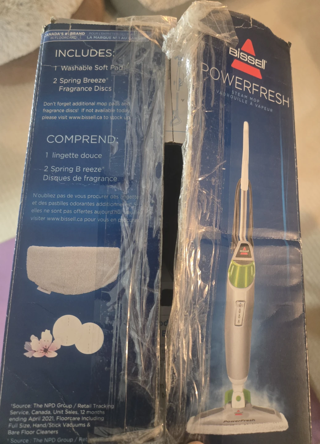 Bissell PowerFresh Hard Floor Steam Mop.  Brand new in box. - photo 3