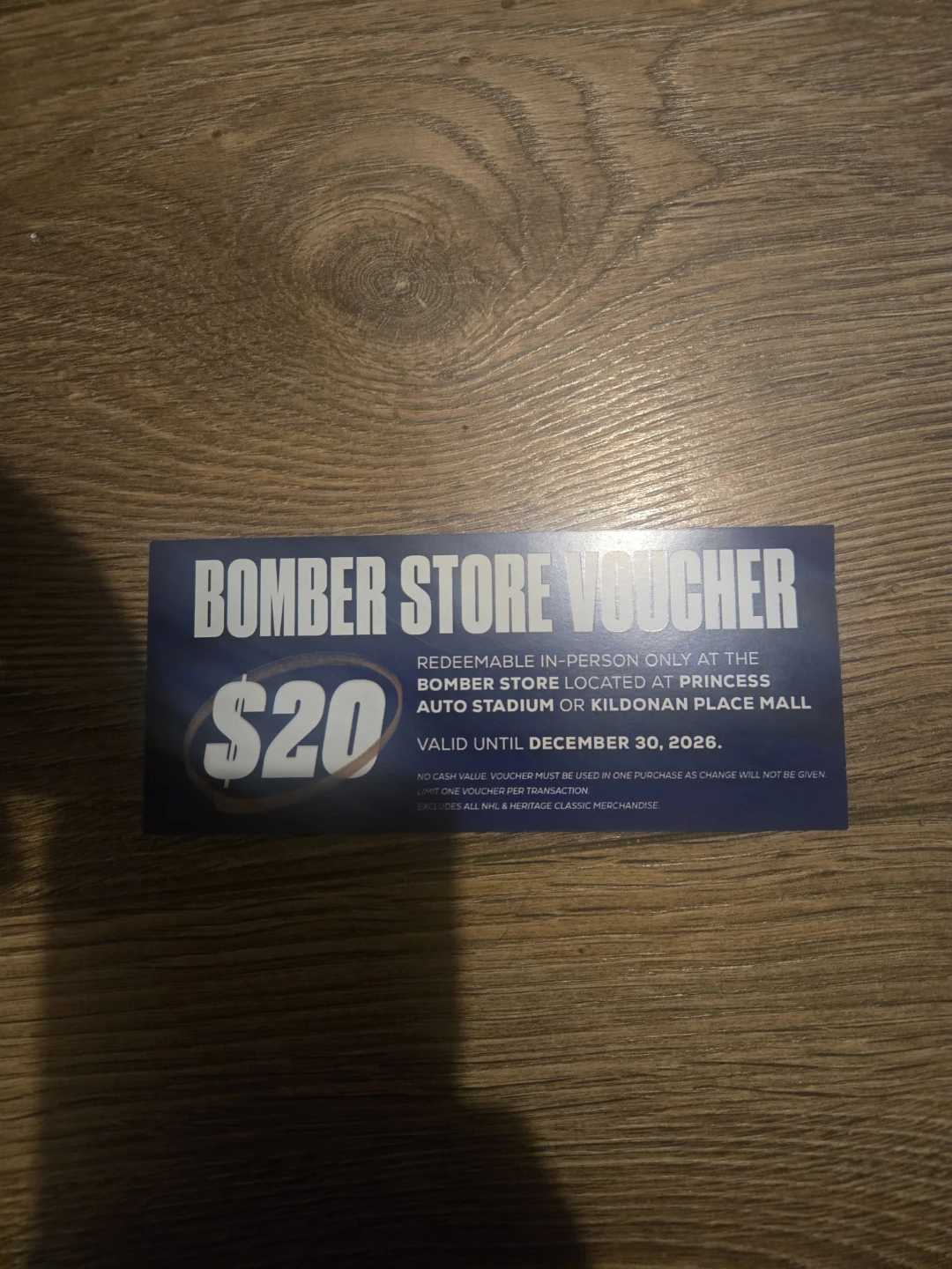 Bomber Store $20 Voucher