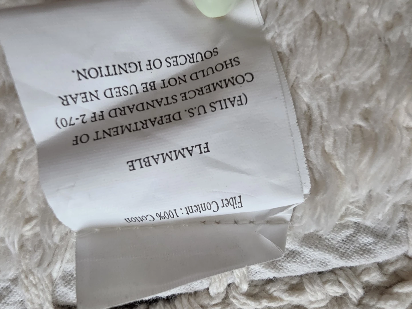 Off-White Cotton Bath Mat - photo 2