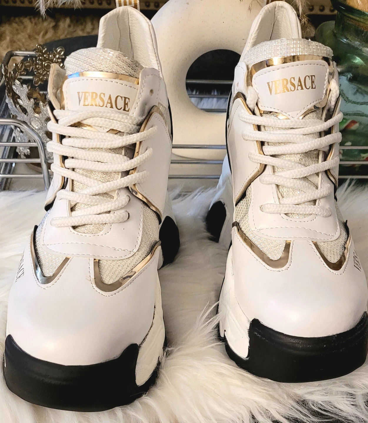 Versace White Sneakers - photo 3