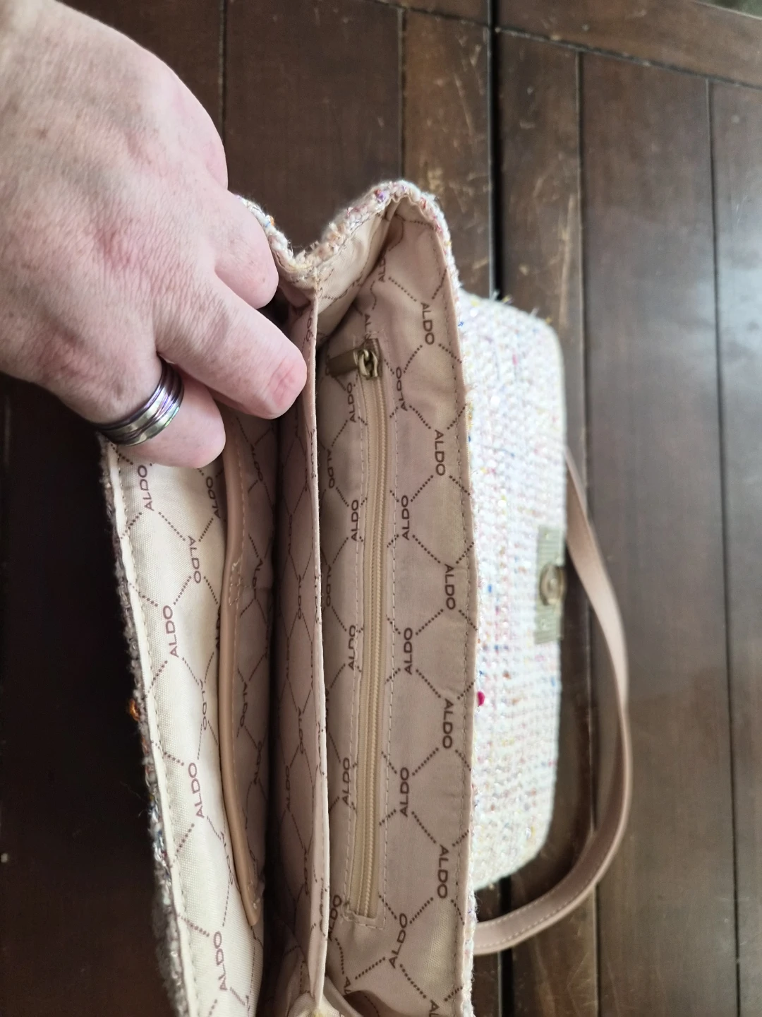 ALDO Multi-coloured Tweed Shoulder Bag - photo 4