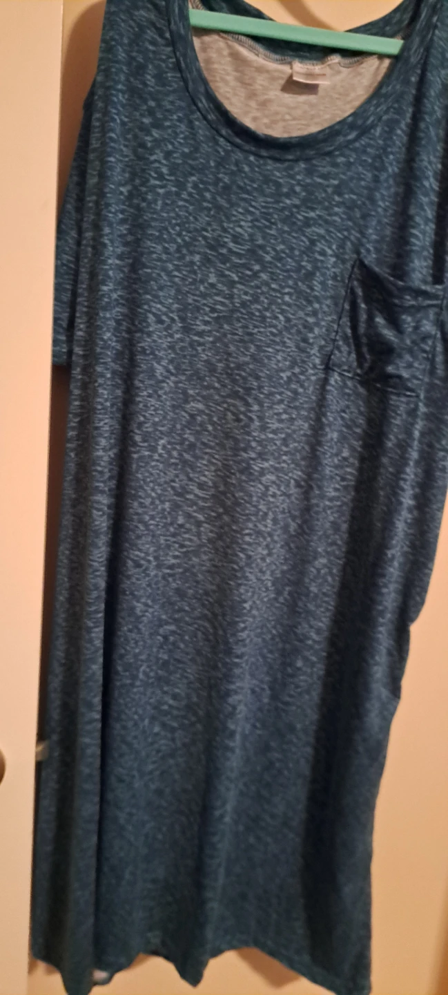 Blue Marled Pocket Nightshirt 2XL