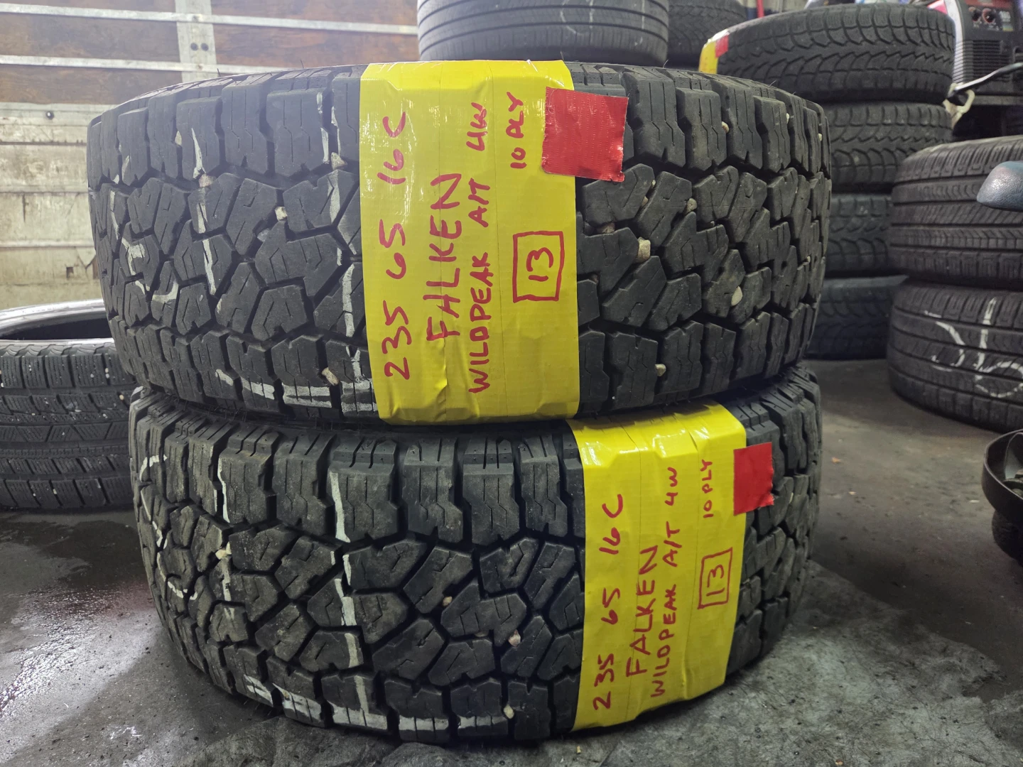 2 Falken Wildpeak A/T 4W Tires 235/65R16C