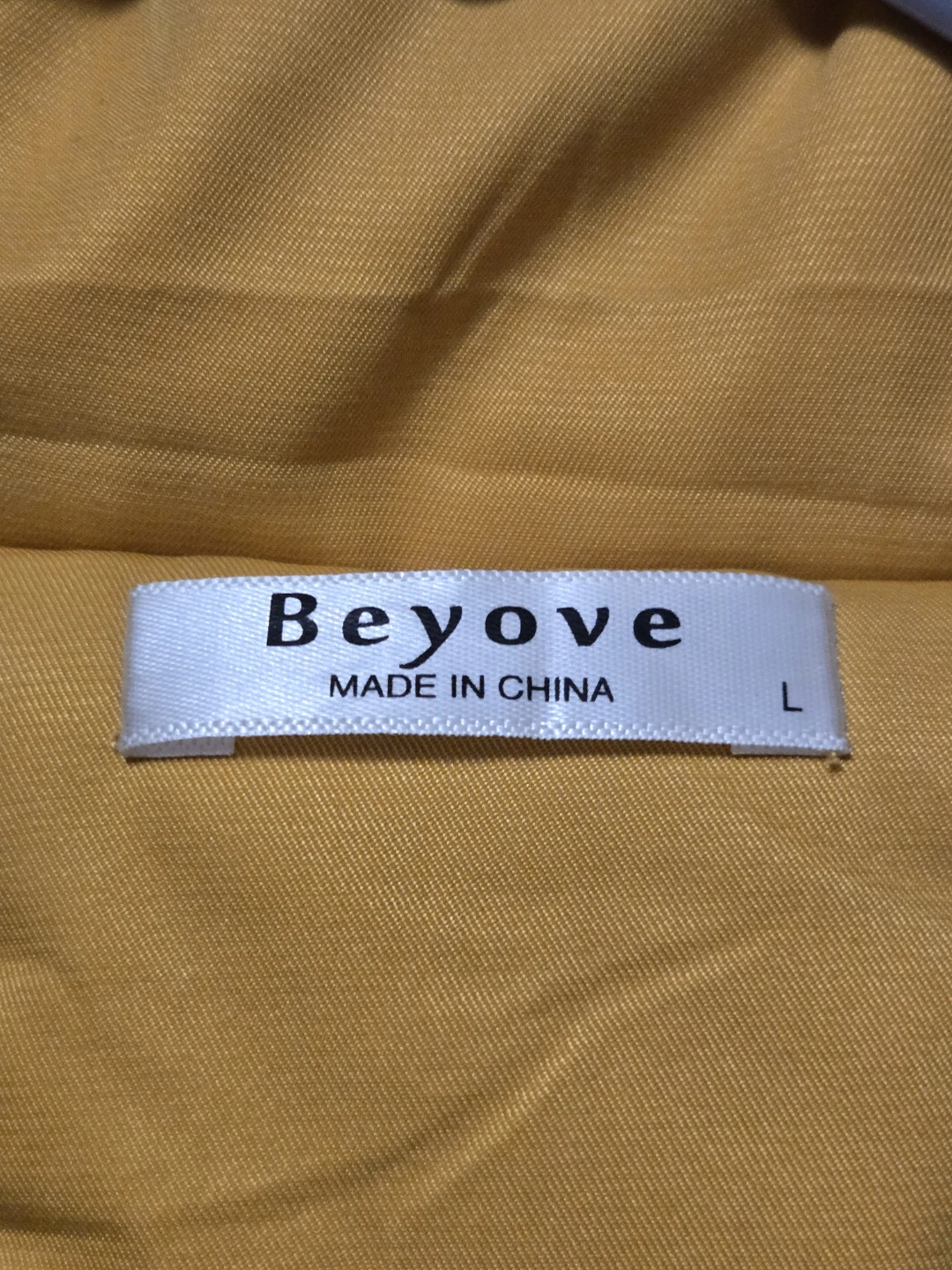 Beyove Mustard Gold Winter Parka Jacket Fleece Hood Size Large - photo 2