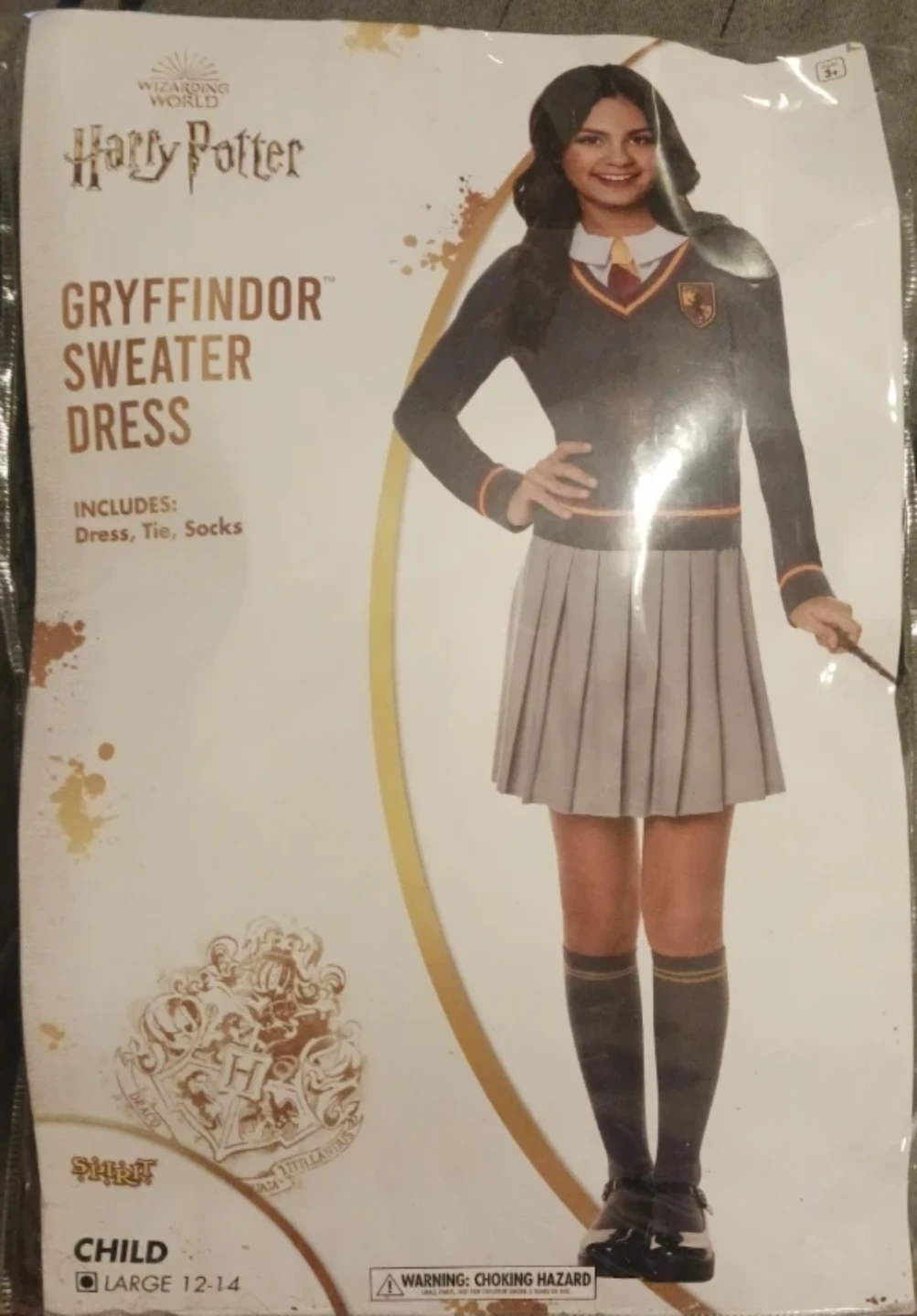 Harry Potter Gryffindor Sweater Dress Costume