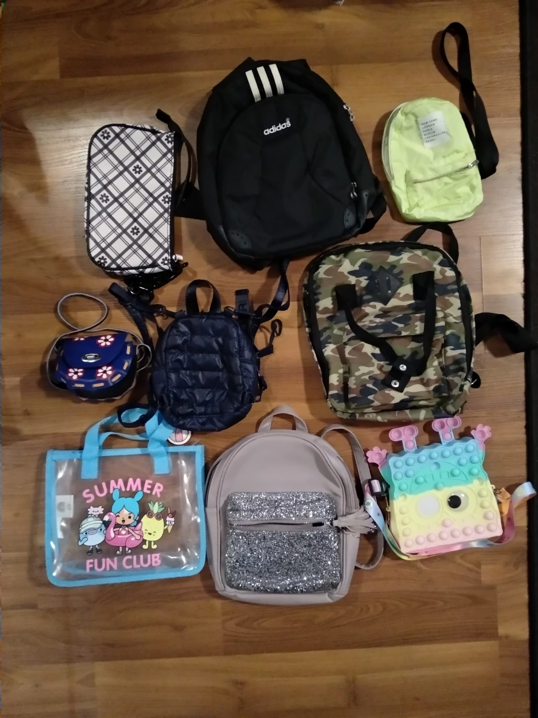 Assorted Kids Backpacks and Bags Collection