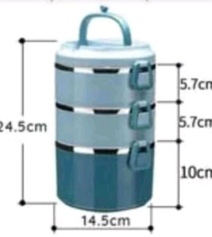 3-Tier Stackable Insulated Lunch Container - photo 3