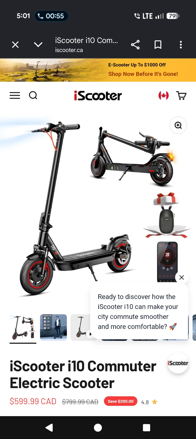 iSinwheel S9 MAX Electric Scooter - photo 2