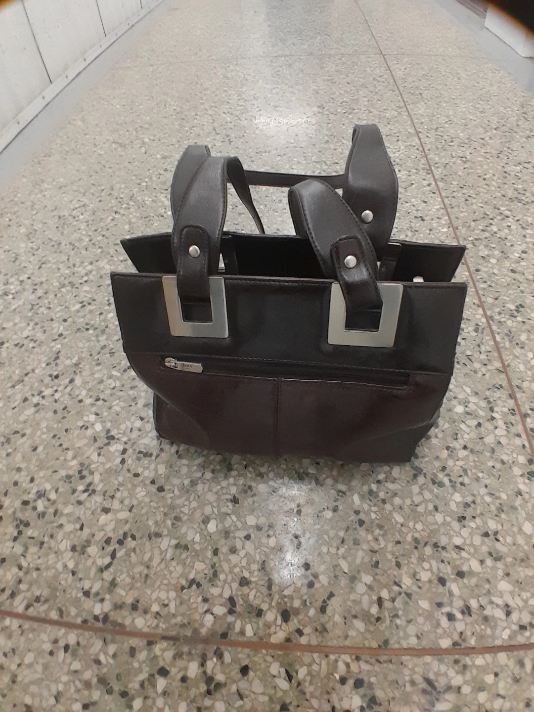 Dark Brown Leather Handbag Original BACI Italy - photo 2