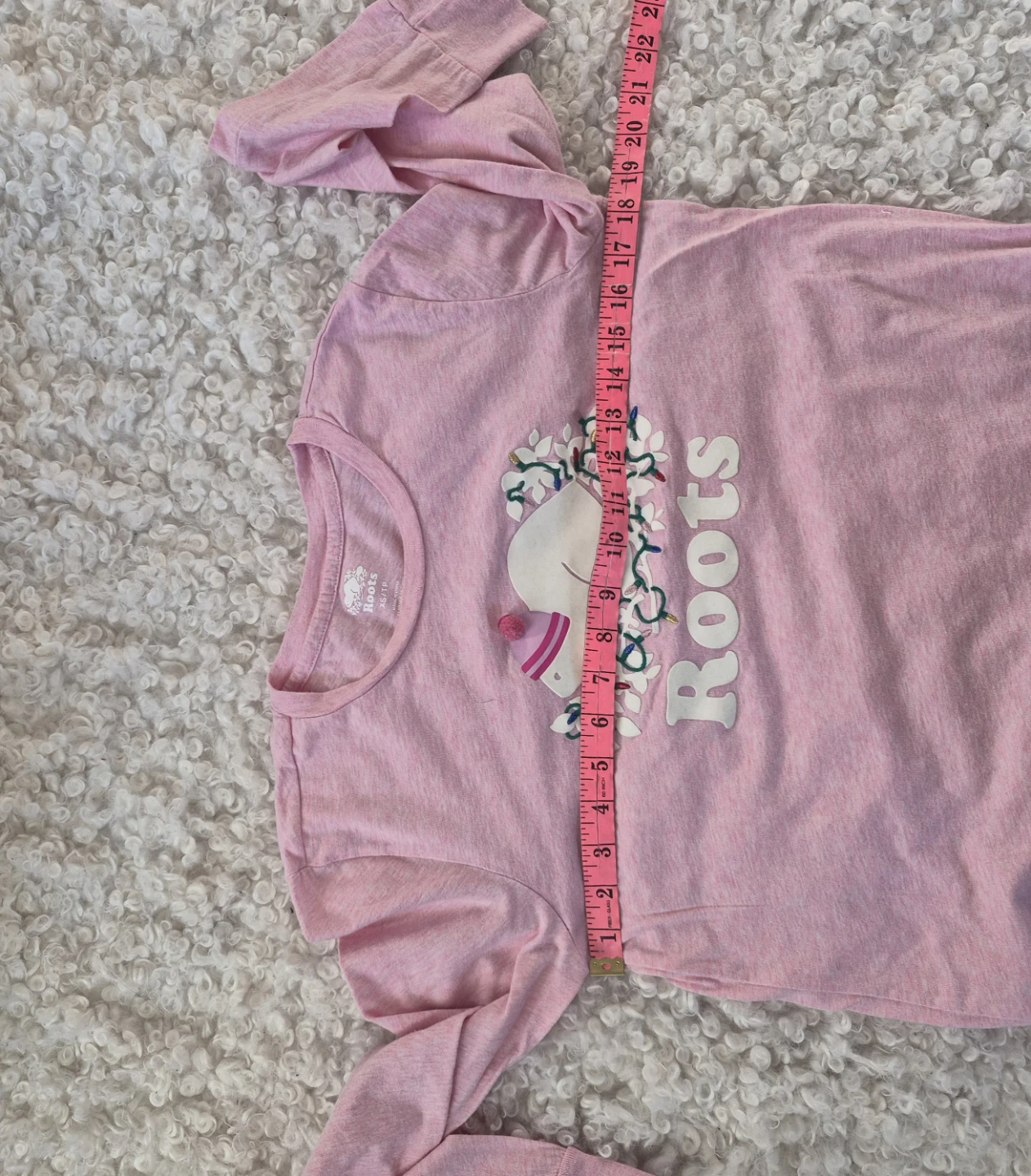 Roots long sleeve graphic t-shirt XS Holidays Christmas lights - photo 3