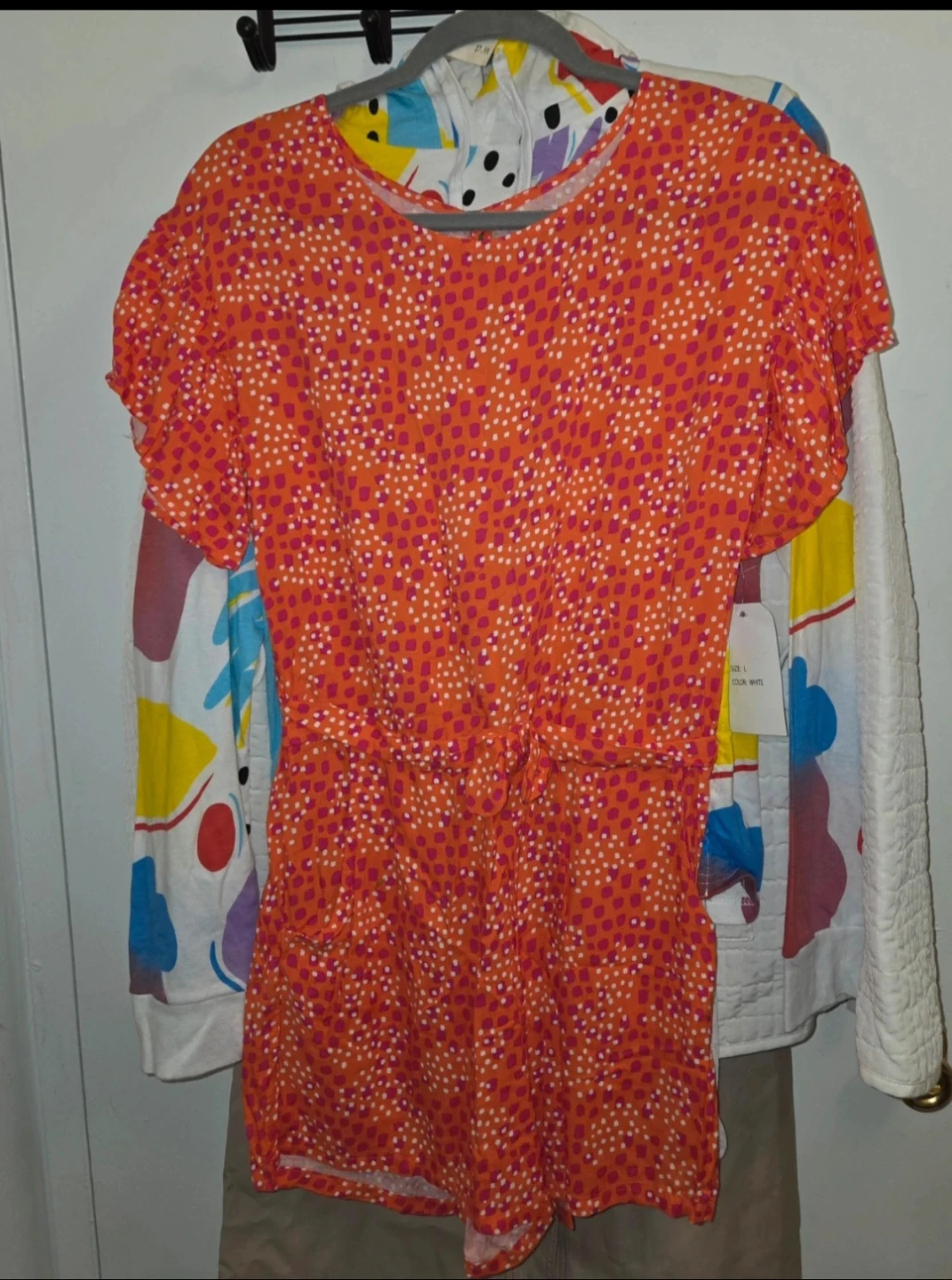 Cat & Jack Low-Waisted Romper W/ Bow in a Girl's XL(14-16) - photo 2