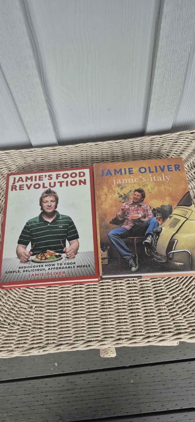 Two Jamie Oliver Cookbooks