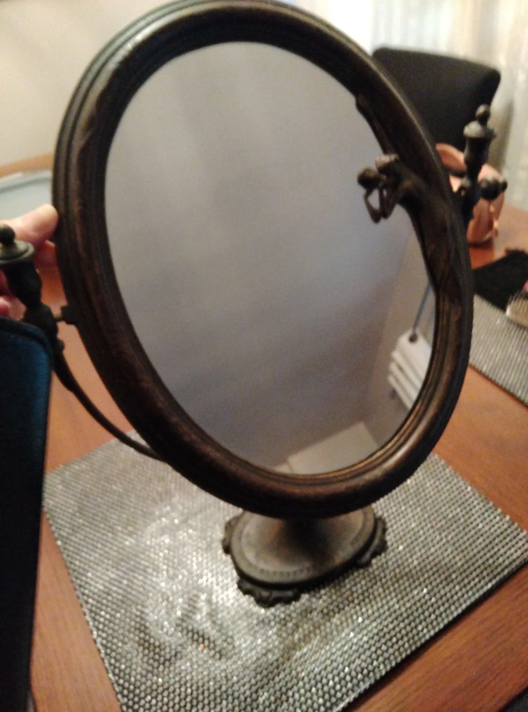 Vintage Style Tabletop Vanity Mirror
