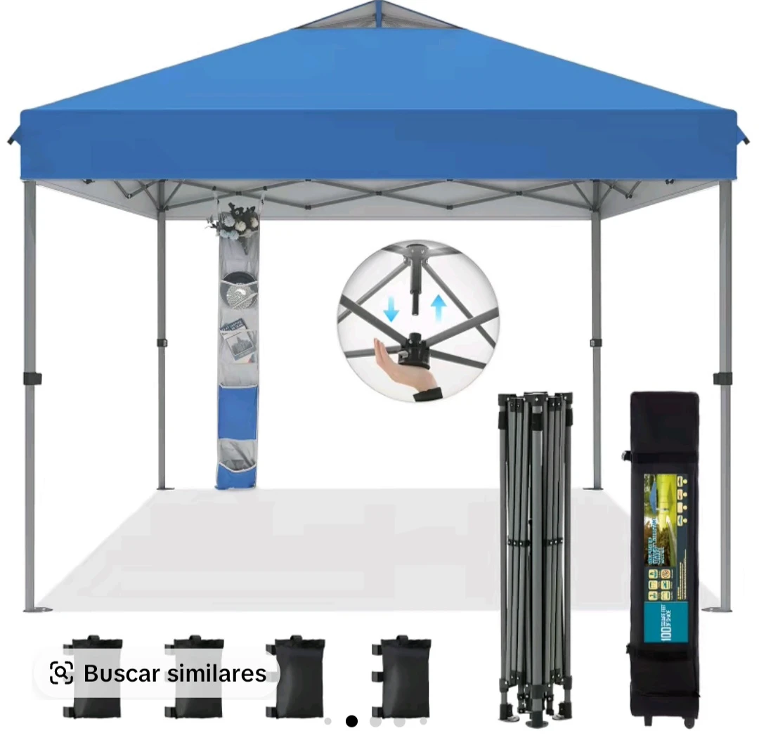 Blue Pop-Up Canopy Tent 10x10