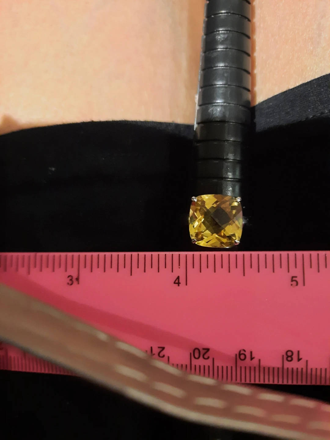 Cushion Cut November birthstone Citrine Ring Sterling silver - photo 5