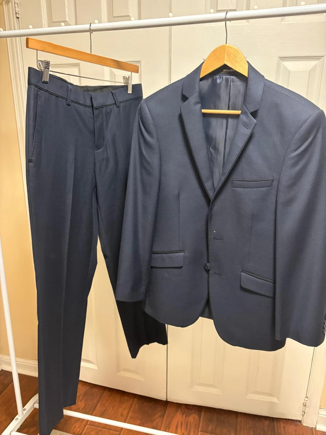 Bellissimo Navy Men's Suit Set Size 36S